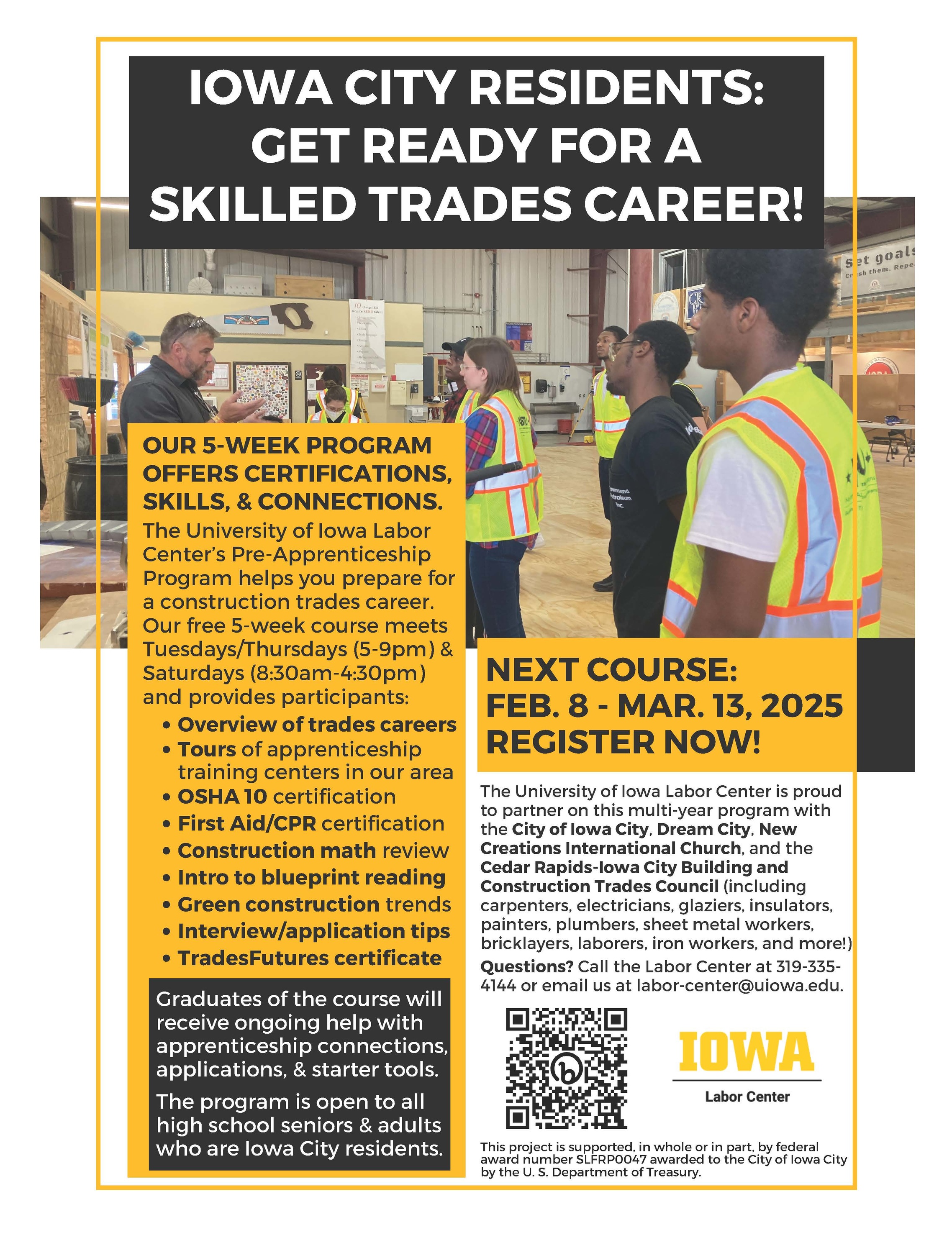 Pre-apprenticeship flyer