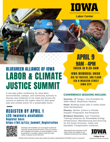 Labor and Climate Summit Flyer