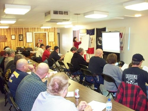 Group of attendees at a Labor Center tailored program