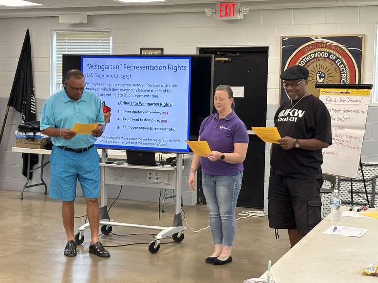 Students practicing their speeches for public speaking