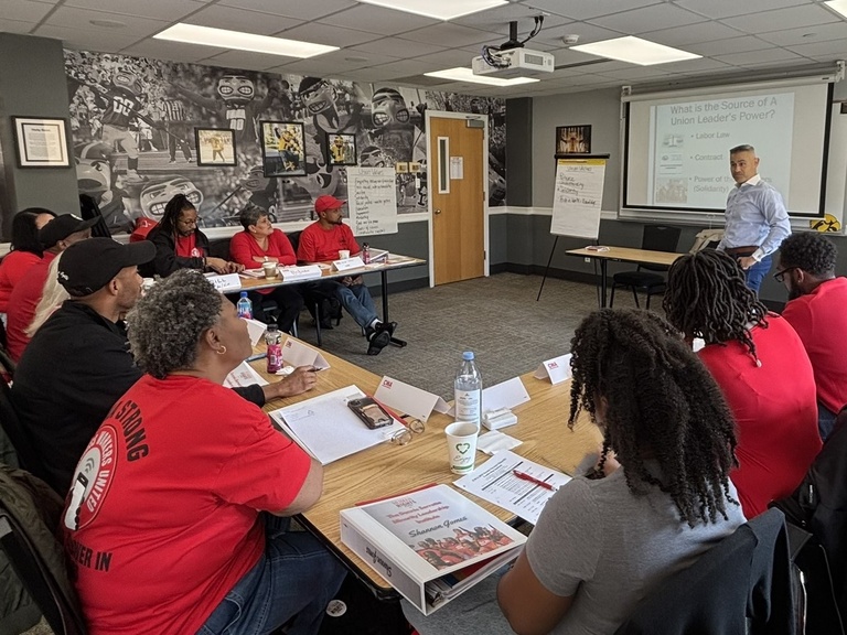CWA Students at a Labor Center class