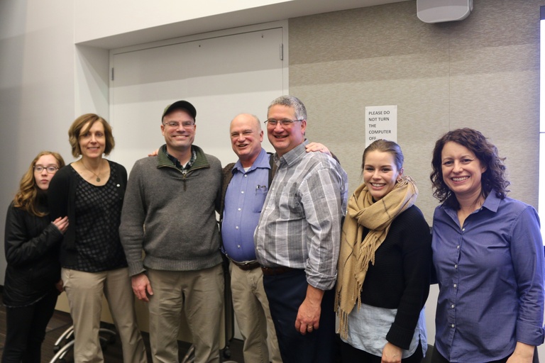 Photo of Labor Center educators and friends