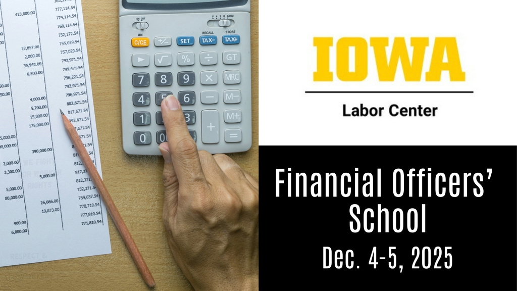 Financial Officer's School event December 4-5, 2025