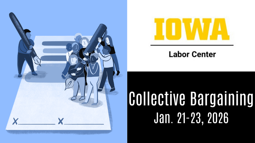 Collective Bargaining school, January 29 - 31, 2026